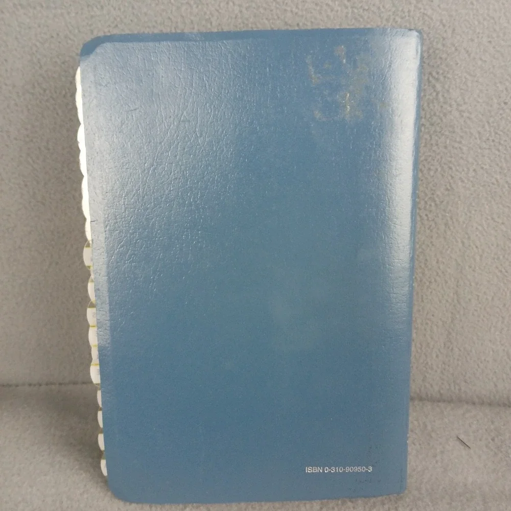 Holy Bible NIV New International Version Red Letter Indexed Blue Zondervan Helps